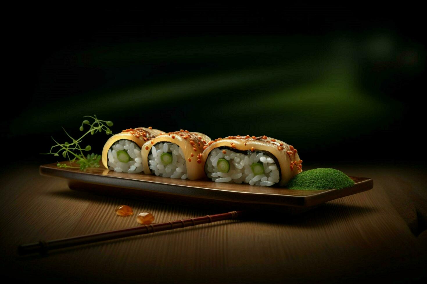 Photorealistic Product shot Food photography eel photo