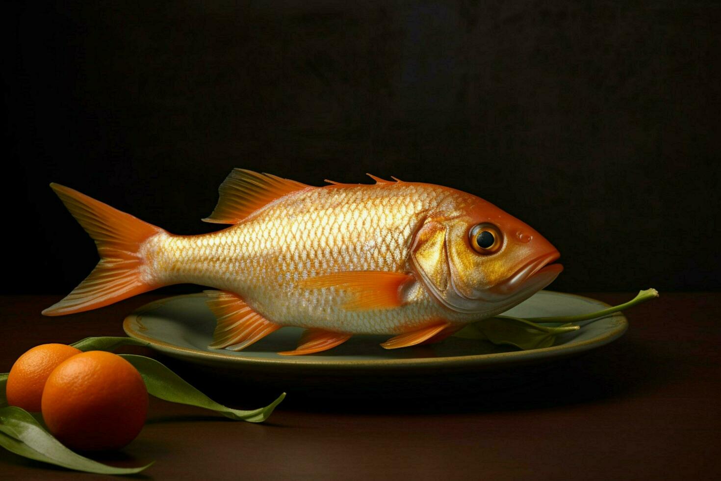 Photorealistic Product shot Food photography fish photo