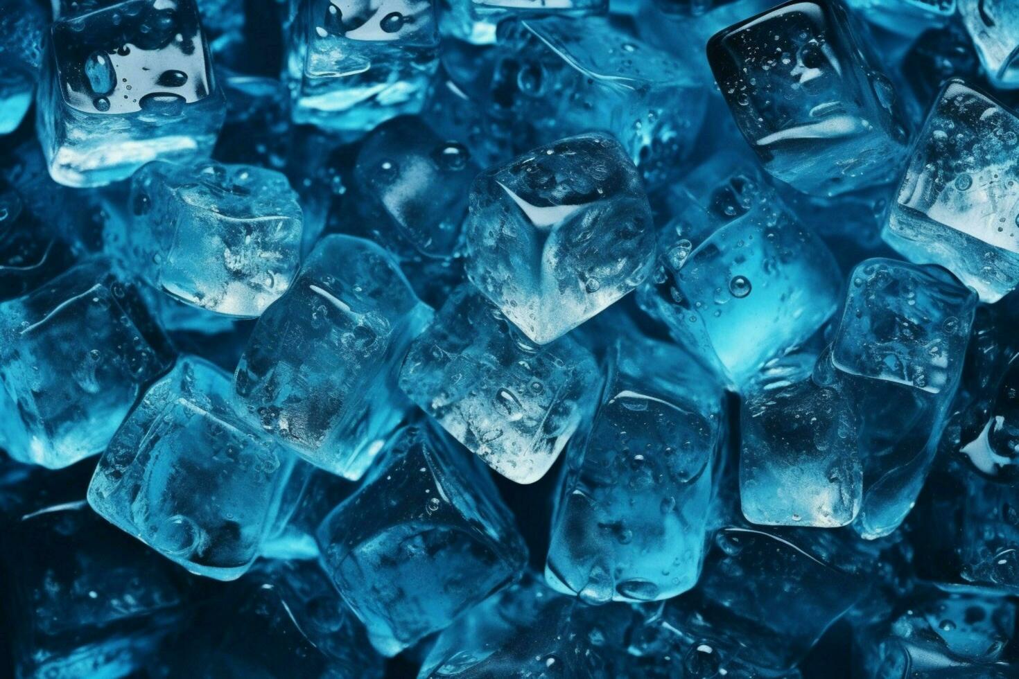 The background of fresh ice cubes is adorned with s photo