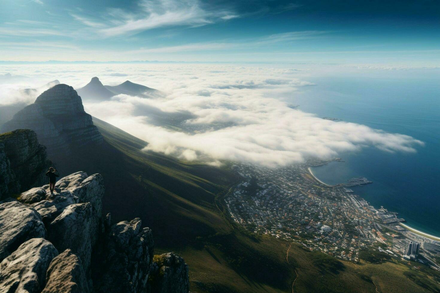 The breathtaking view from atop Table Mountain photo