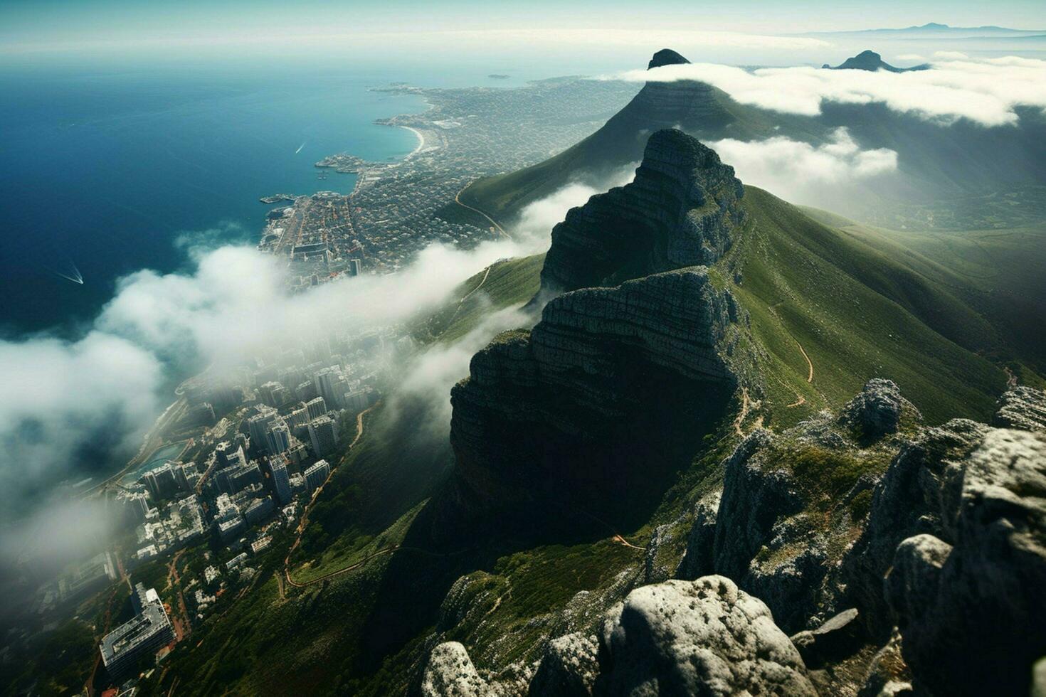 The breathtaking view from atop Table Mountain photo