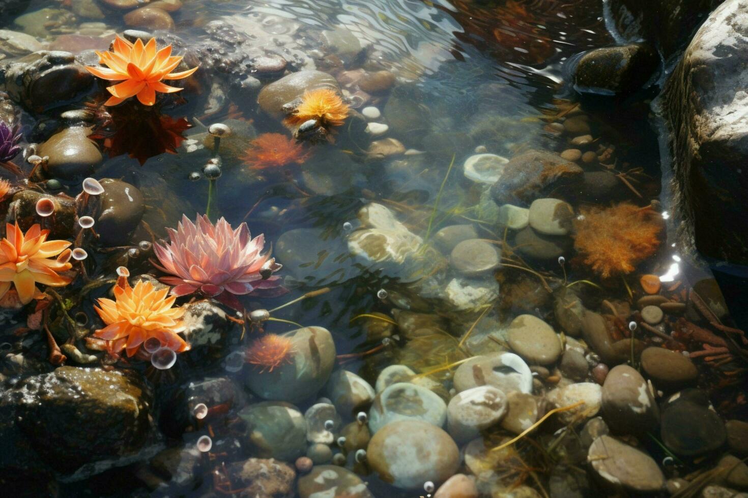 The rhythmic sound of a tide pool photo