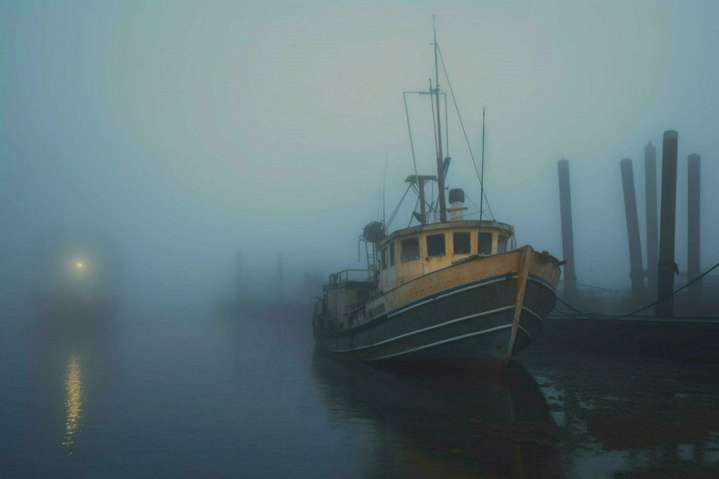 The salty haze of a foggy morning photo