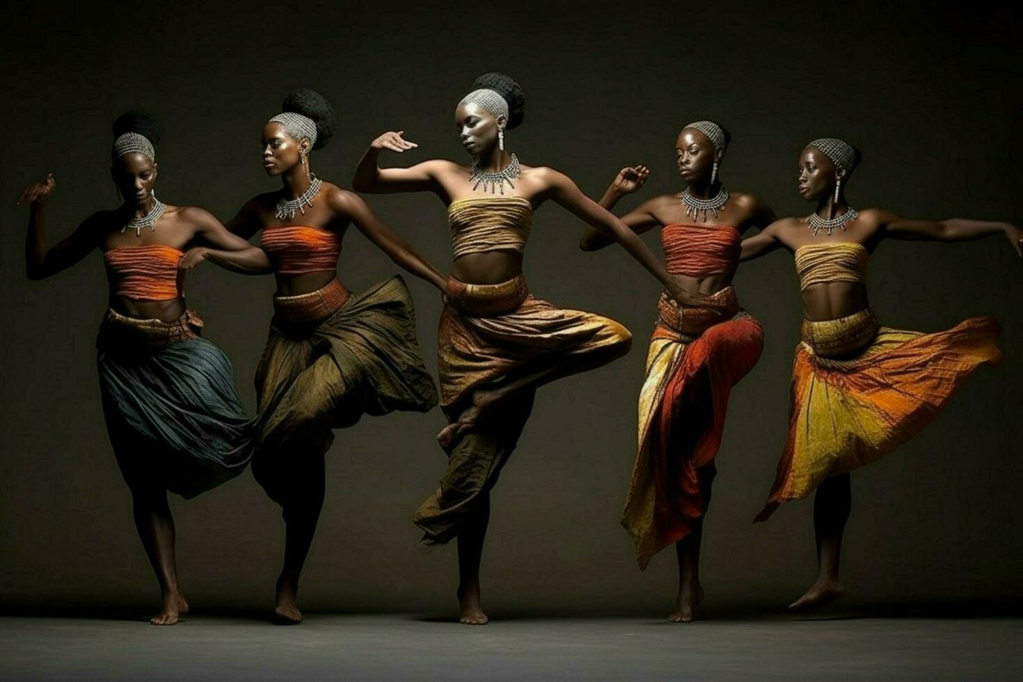 The strength and grace of African dancers photo