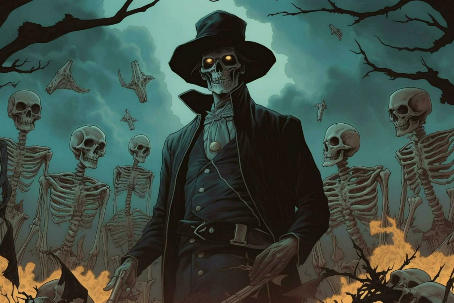 a comic book cover for the dead man photo