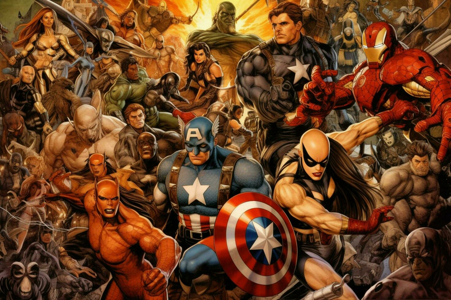 a comic book cover for the marvel universe photo