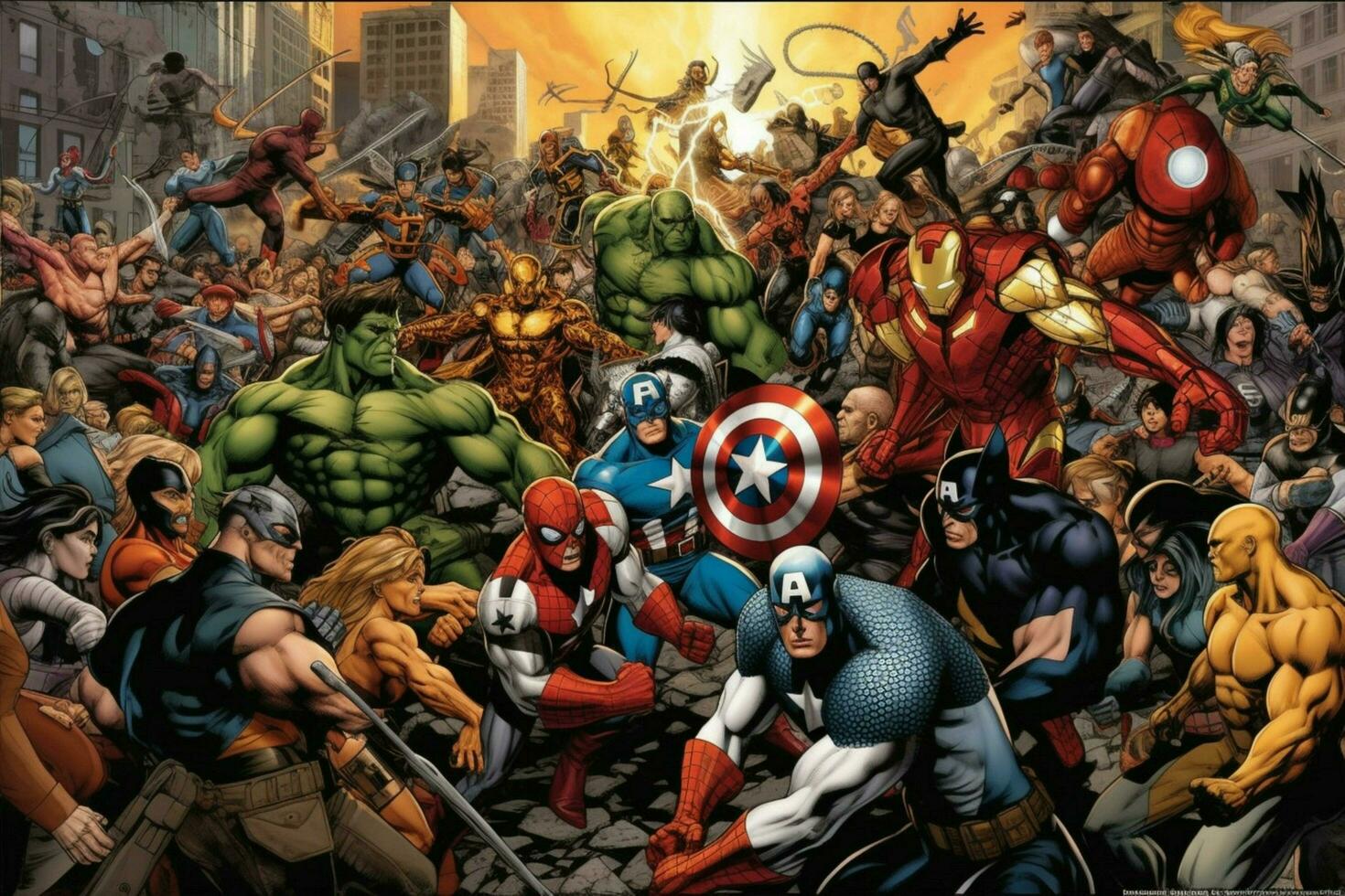 a comic book cover for the marvel universe photo