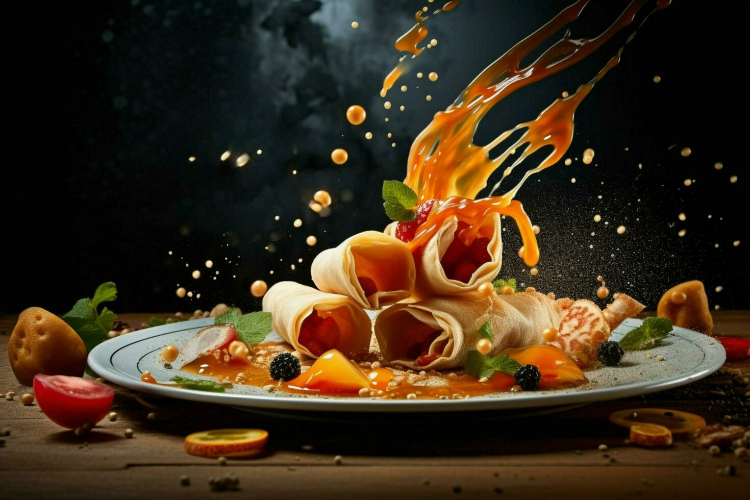 a fast shutter speed food photography create a dyna photo