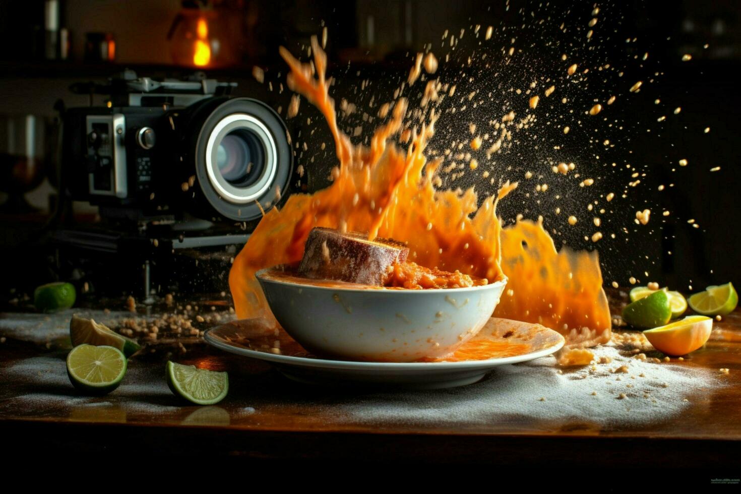 a fast shutter speed food photography create a dyna photo