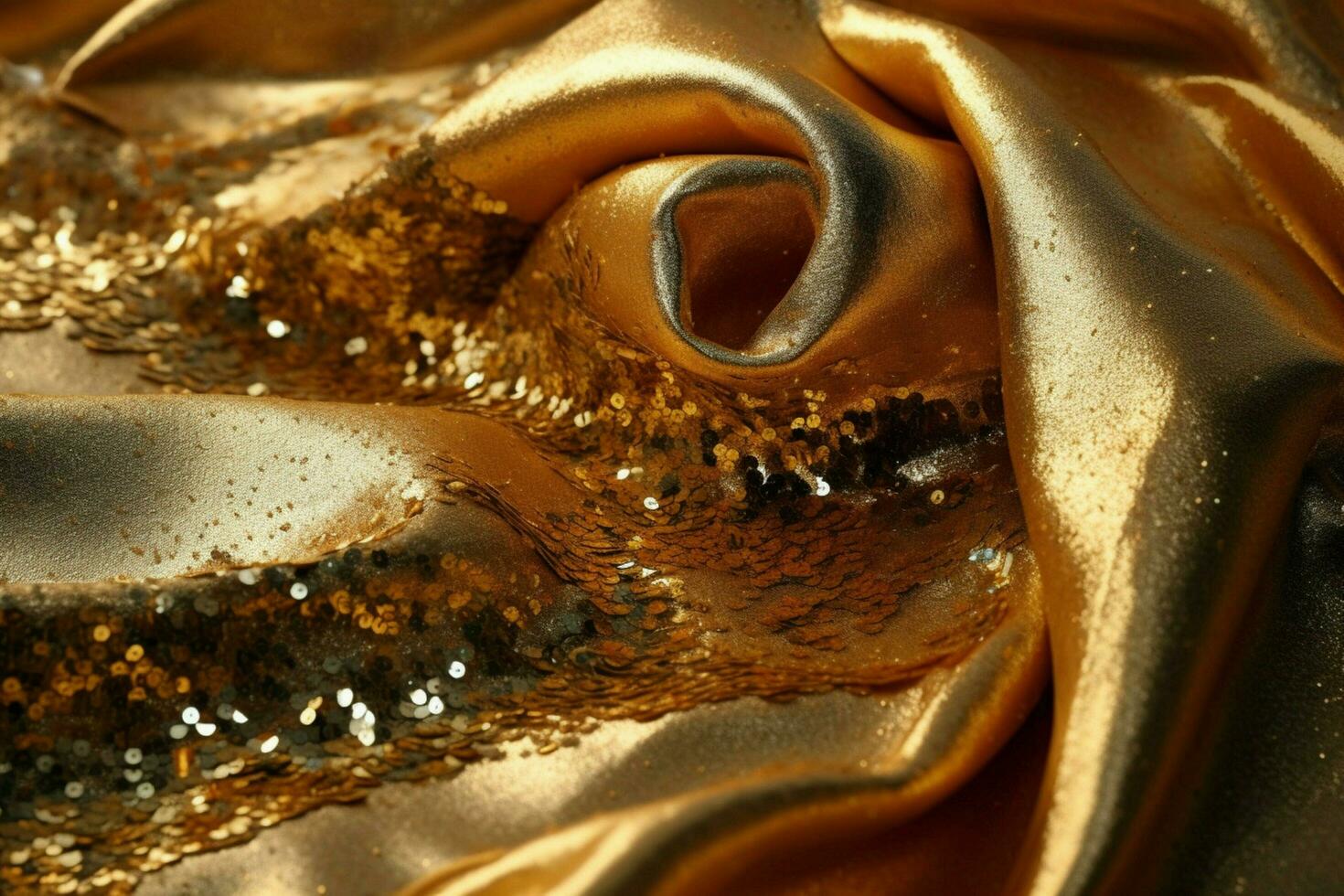 a gold cloth with gold glitter on it photo