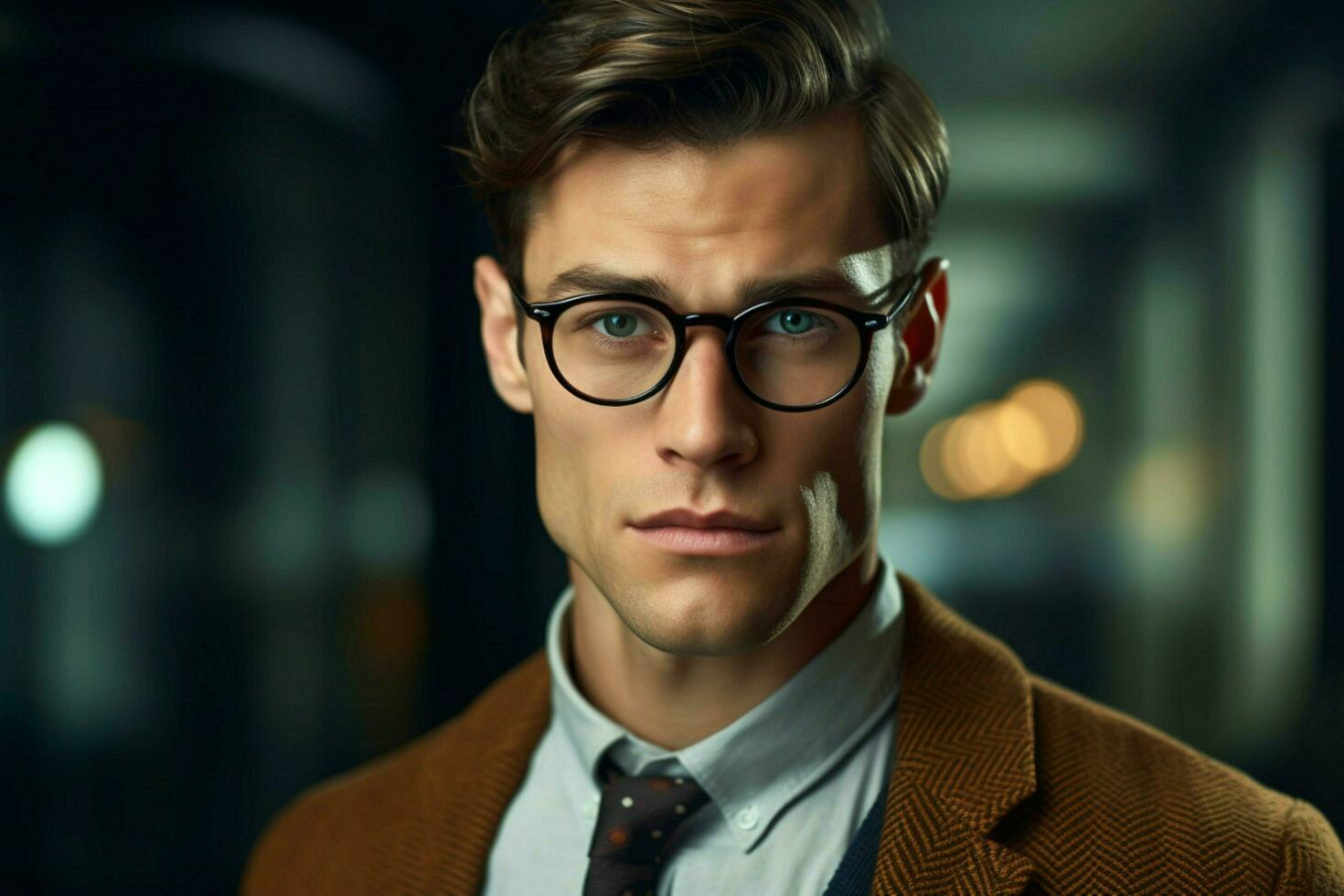 a man with glasses that saysthe best glasses for photo