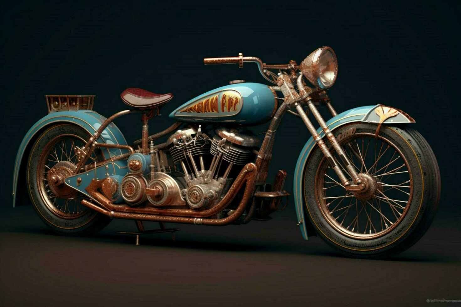 a motorcycle with the word maker on it photo