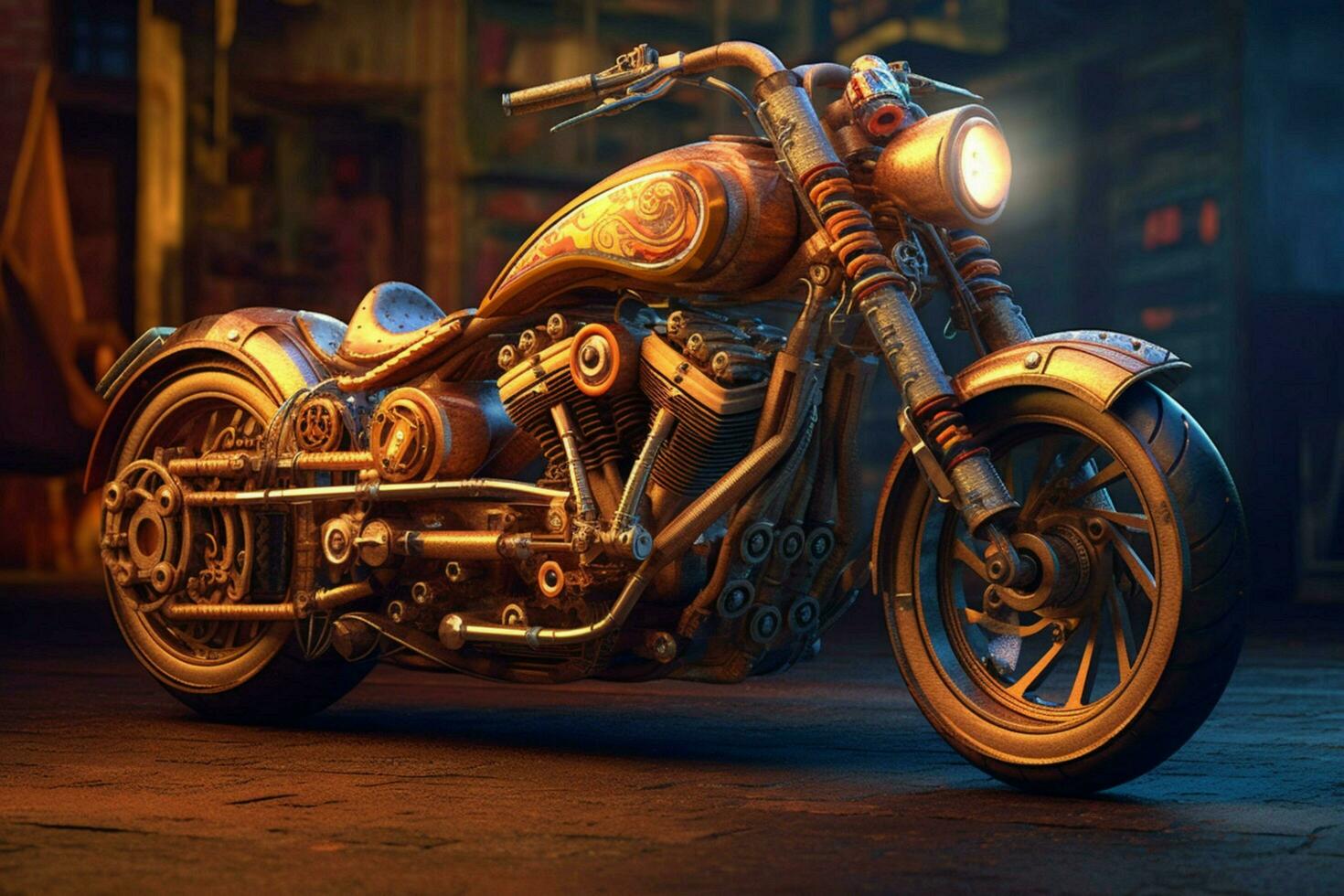 a motorcycle with the word maker on it photo