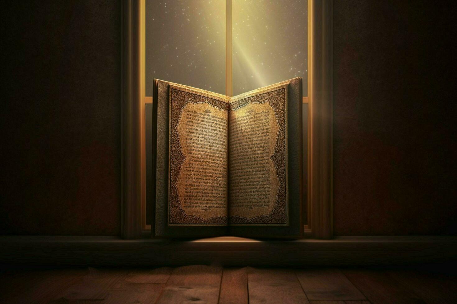 a picture frame with the words quran on it photo