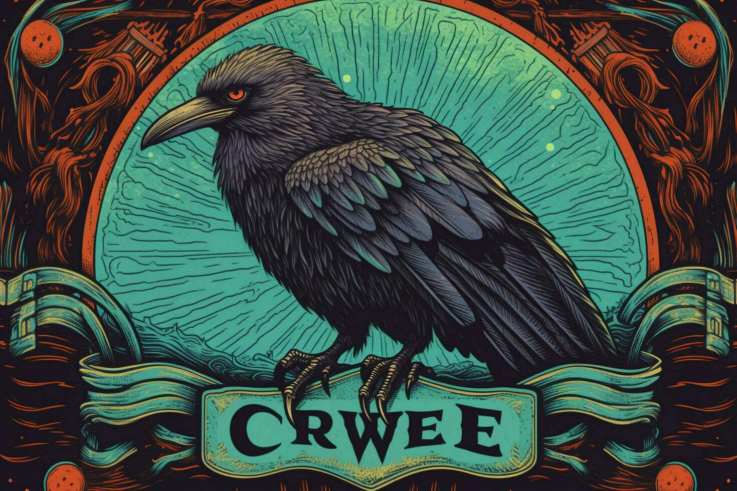 a poster for a music festival called the crow photo