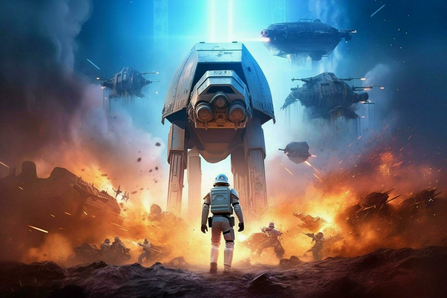 a poster for a video game calledstar wars photo