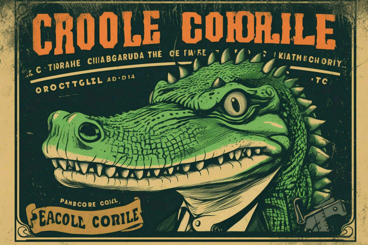 a poster for a punk band called the crocodile photo