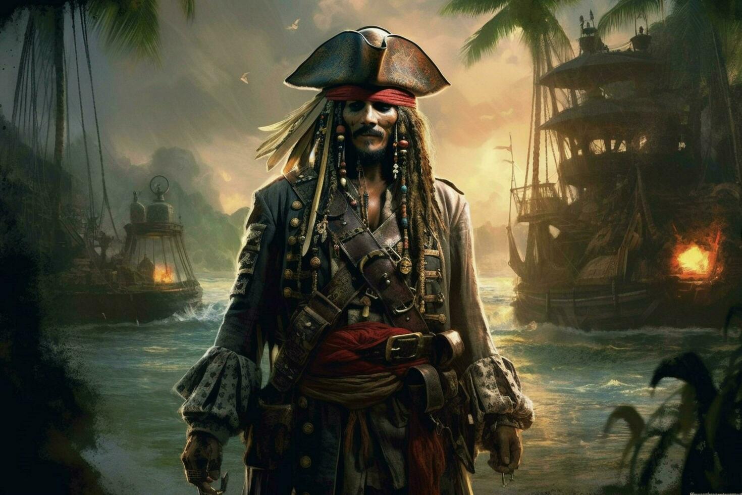 a poster for the pirates of the caribbean photo