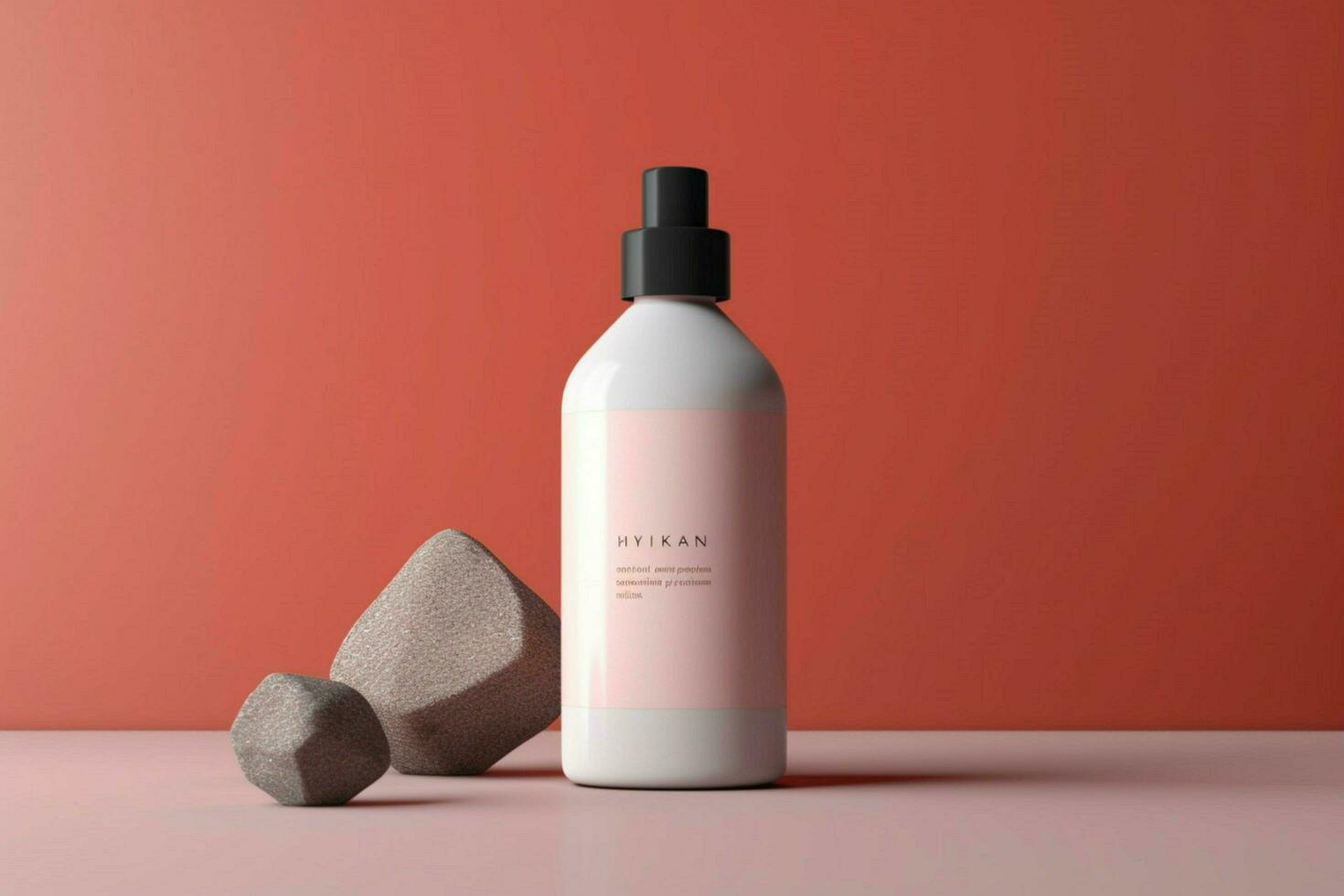 beauty product bottle mockup image with backgroun photo