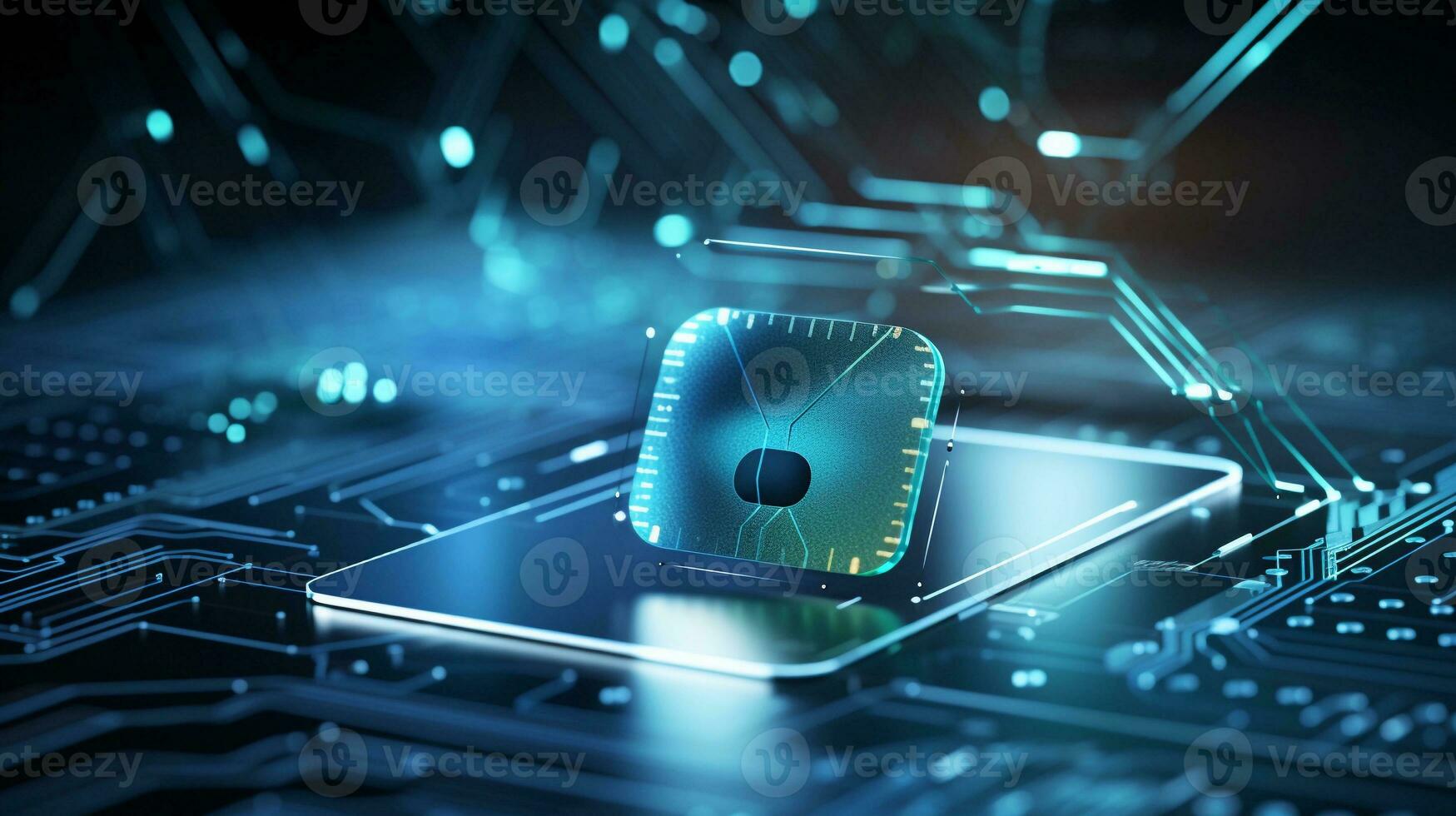 A scene depicting advanced online payment security measures, such as biometric authentication and encryption, with space for text, background image, AI generated photo