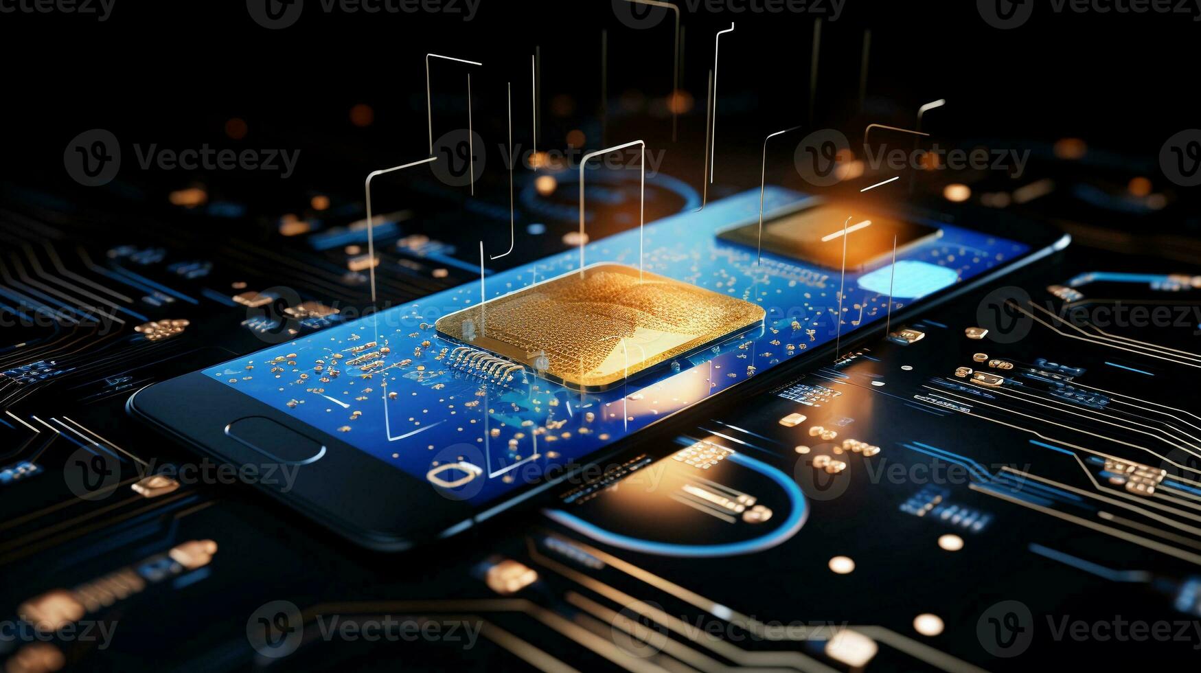 An artistic representation of digital payment methods and technologies, such as contactless payments and cryptocurrency, allowing space for text, background image, AI generated photo