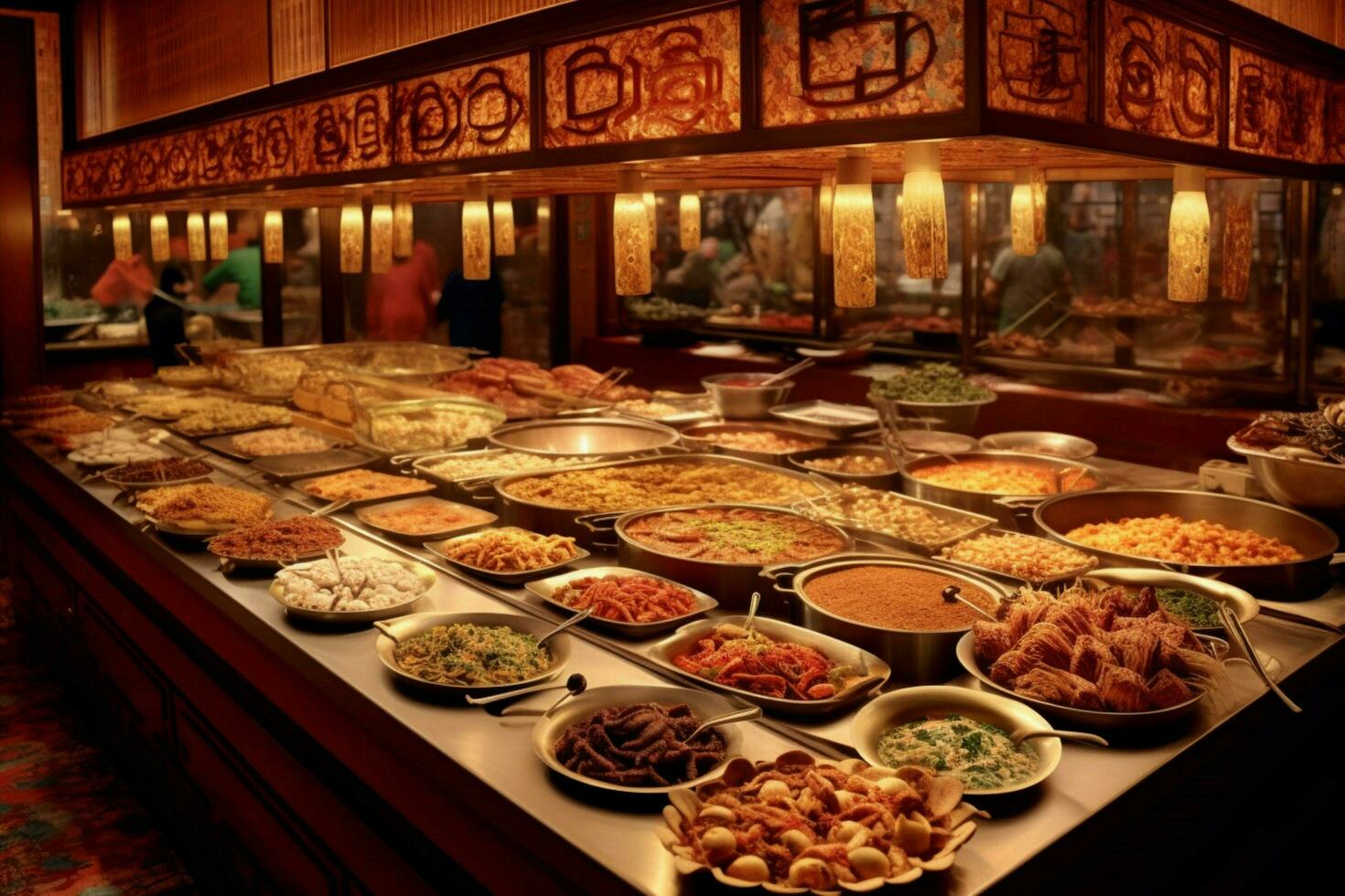 chinese food chinese buffet 30634277 Stock Photo at Vecteezy