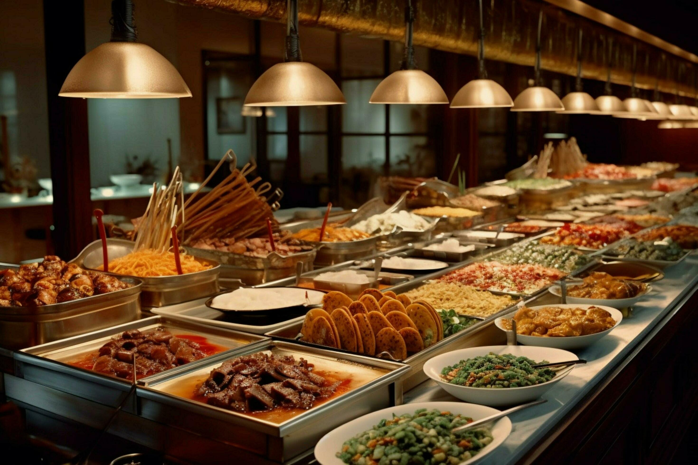 chinese food chinese buffet 30634284 Stock Photo at Vecteezy