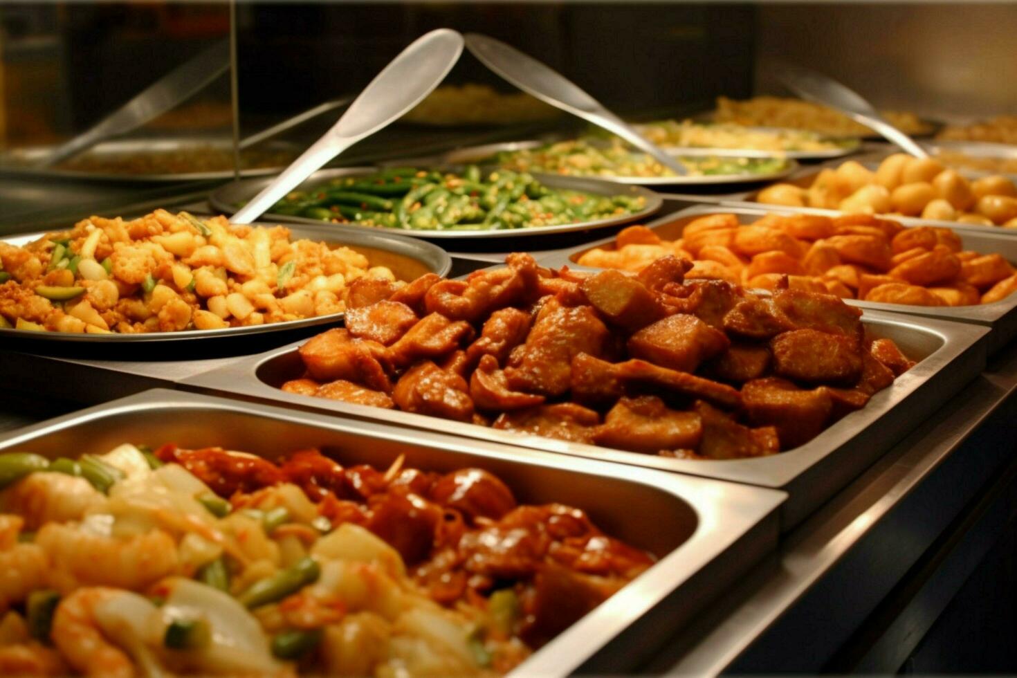chinese food chinese buffet 30634289 Stock Photo at Vecteezy