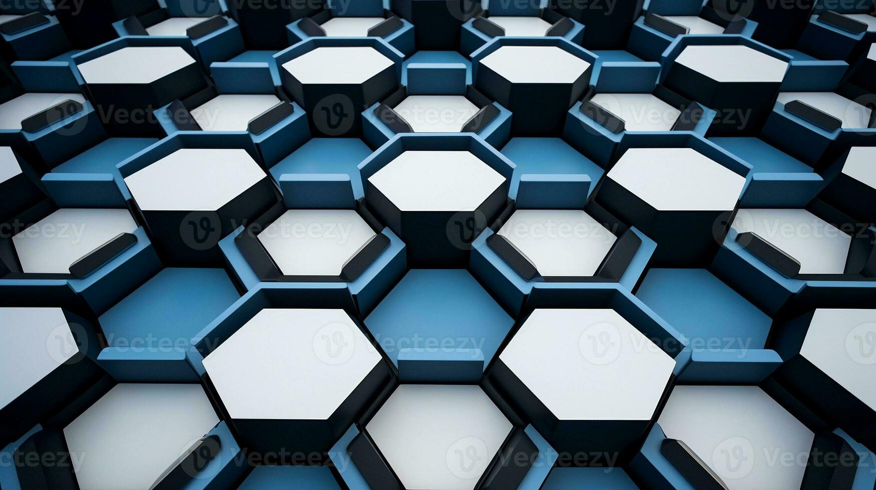 A visually appealing composition highlighting the precision of hexagonal patterns in architecture or design, with designated areas for text, background image, AI generated photo