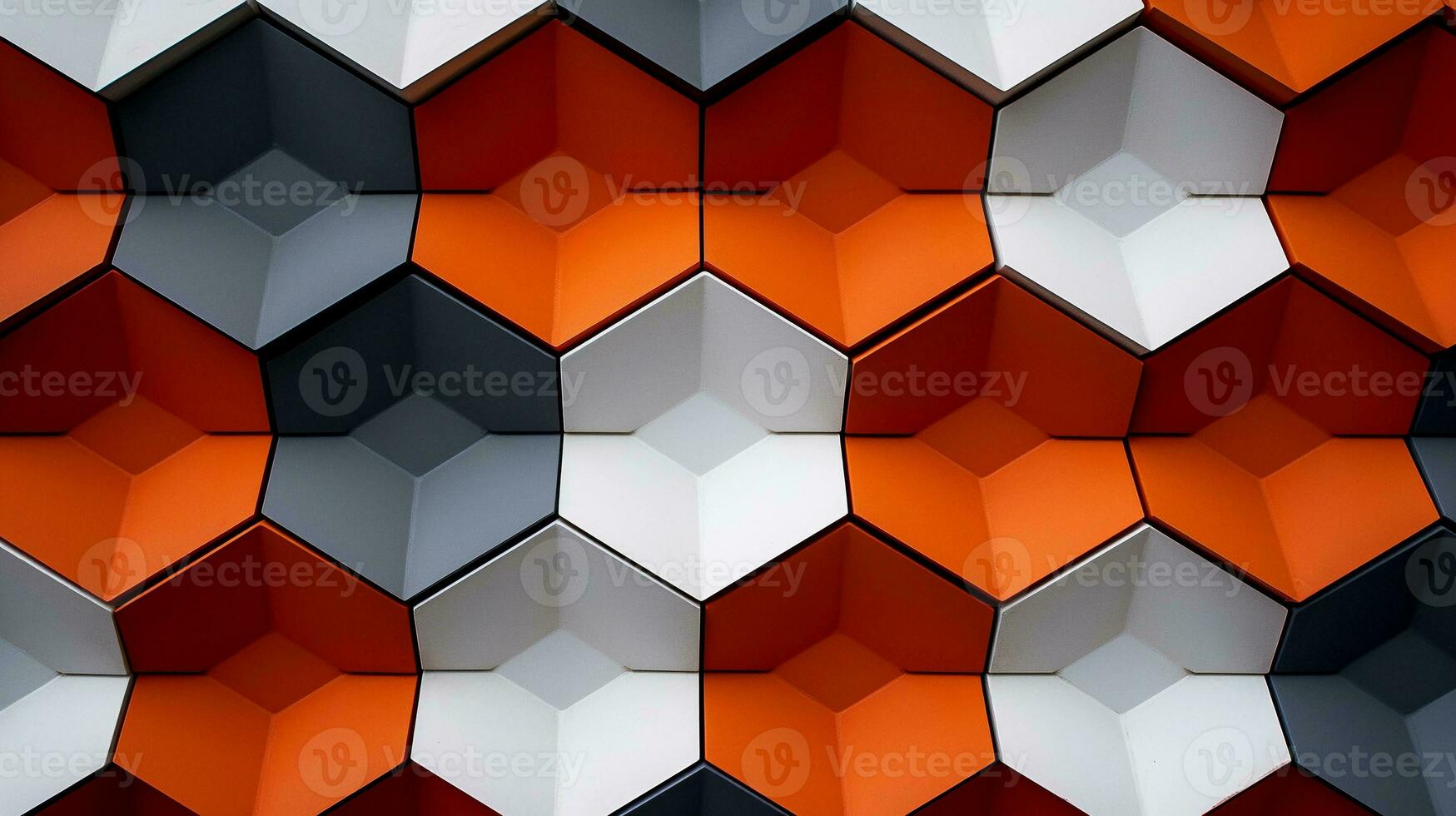 A visually appealing composition highlighting the precision of hexagonal patterns in architecture or design, with designated areas for text, background image, AI generated photo