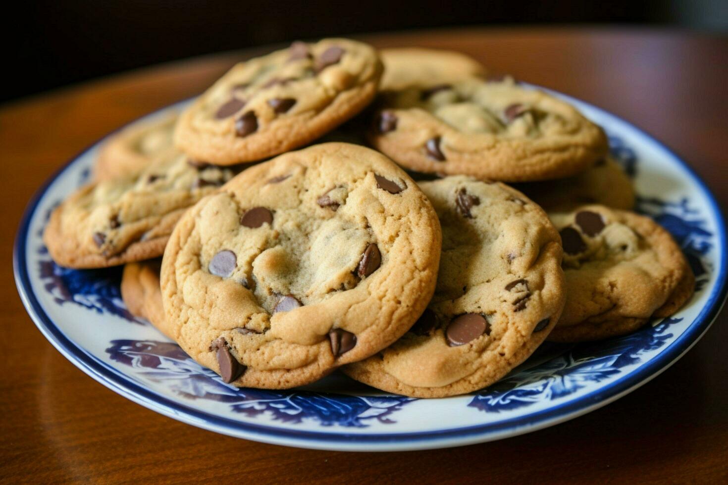 galletas con chispas de chocolate foto