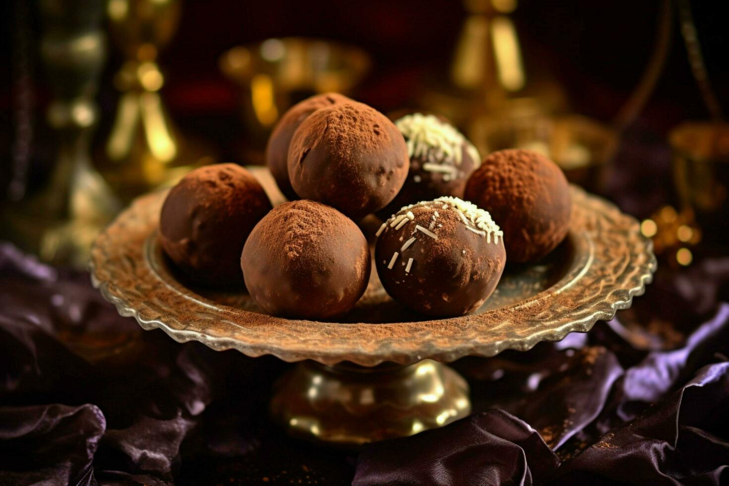 chocolate trufas imagen hd foto