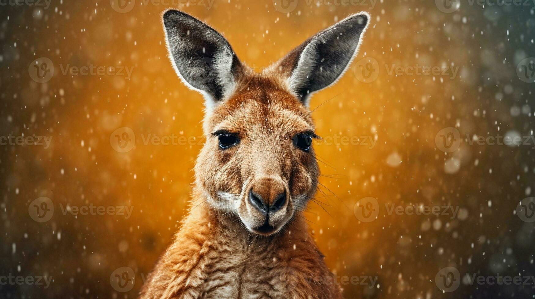 Close-up of an amazing male kangaroo with textured background and space for text, background image, AI generated photo