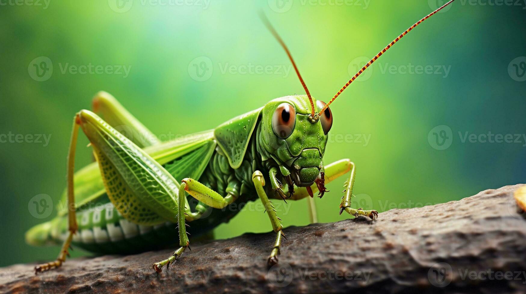 de cerca de saltamontes con texturizado antecedentes y espacio para texto, antecedentes imagen, ai generado foto