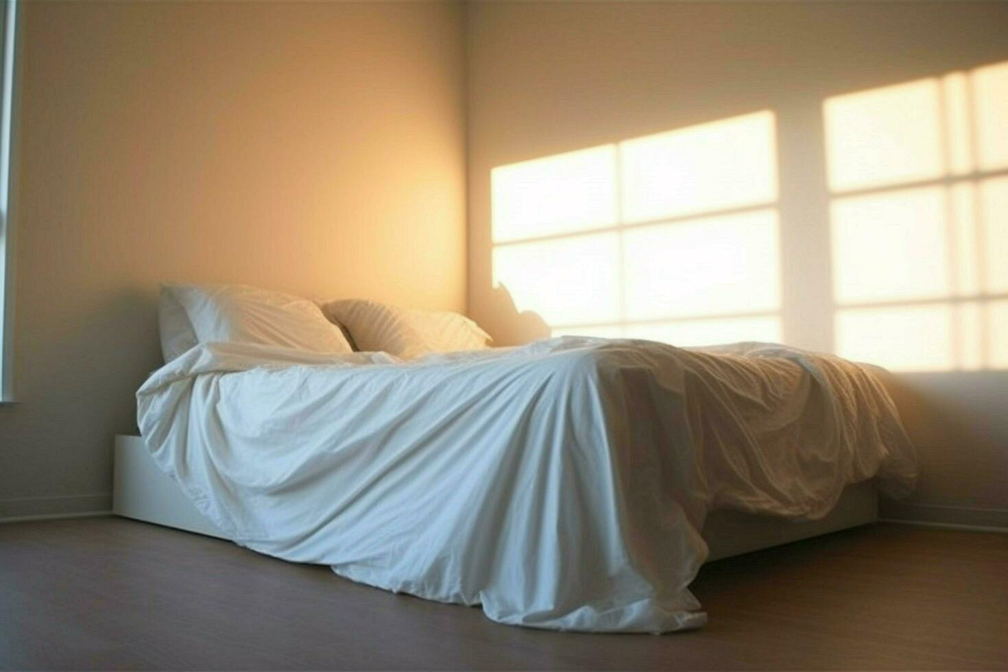 clean blank bed photo