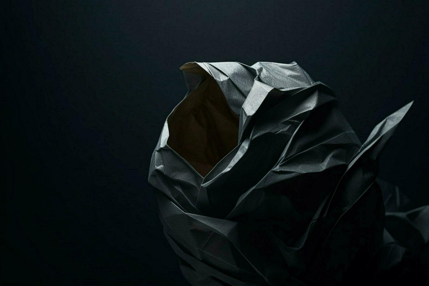 close - up dark minimalist background realistic an photo