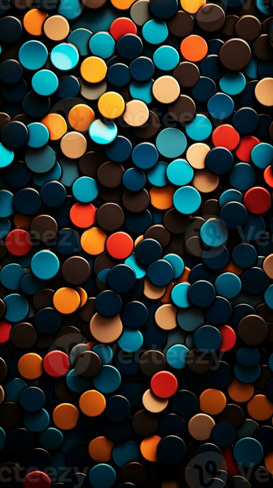 abstract polka dot pattern, , vertical format, background image, generative AI photo