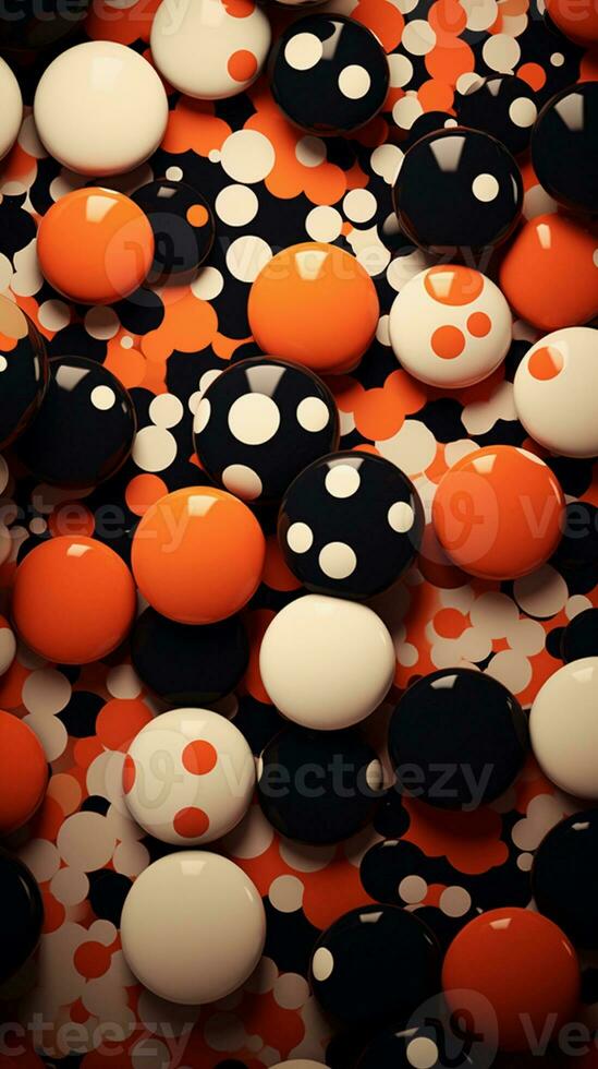 abstract polka dot pattern, , vertical format, background image, generative AI photo