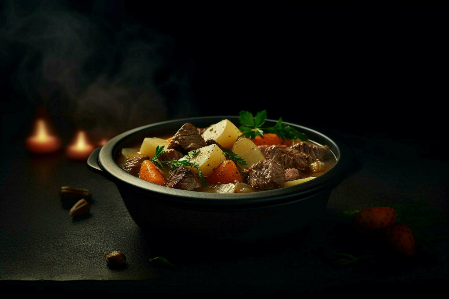 close - up dark minimalist background realistic an photo