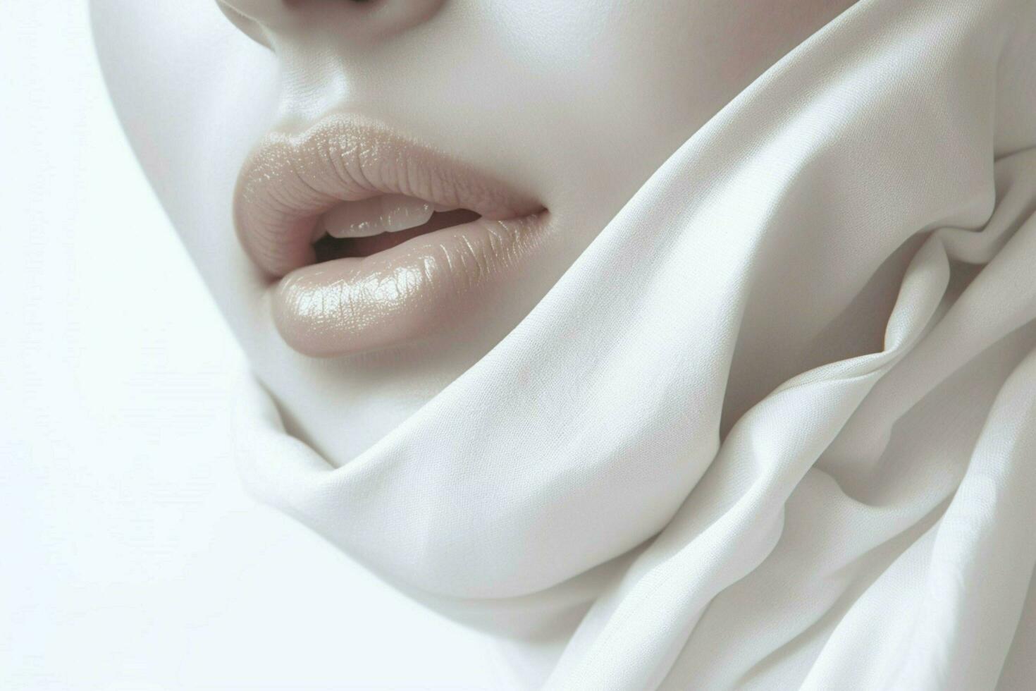 close - up white minimalist background realistic a photo