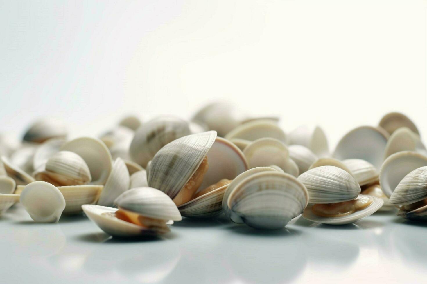 close - up white minimalist background realistic a photo