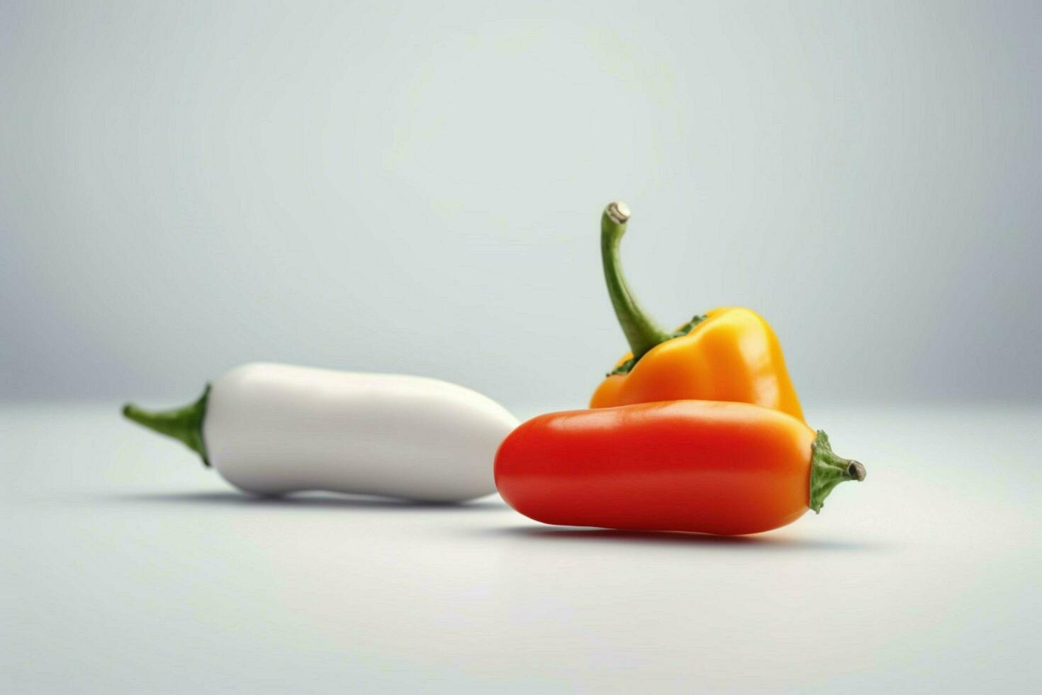 close - up white minimalist background realistic a photo