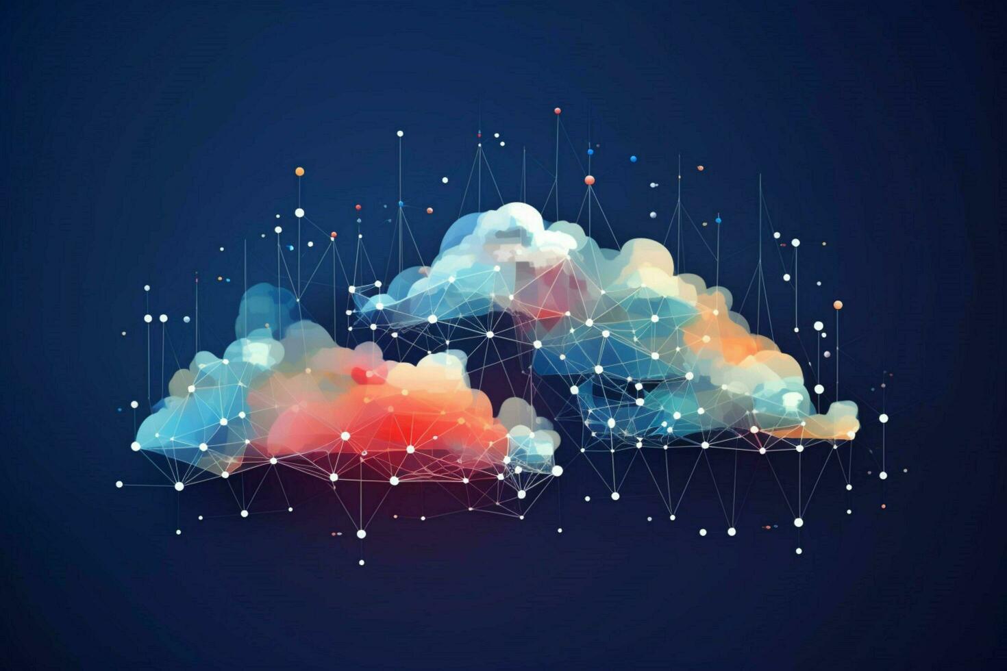 cloud networks concept photo