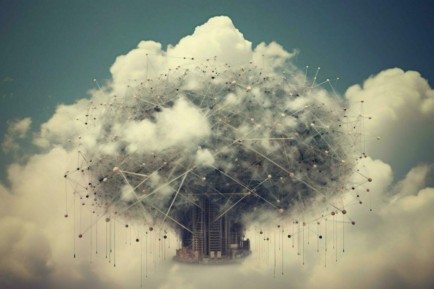 cloud networks concept photo