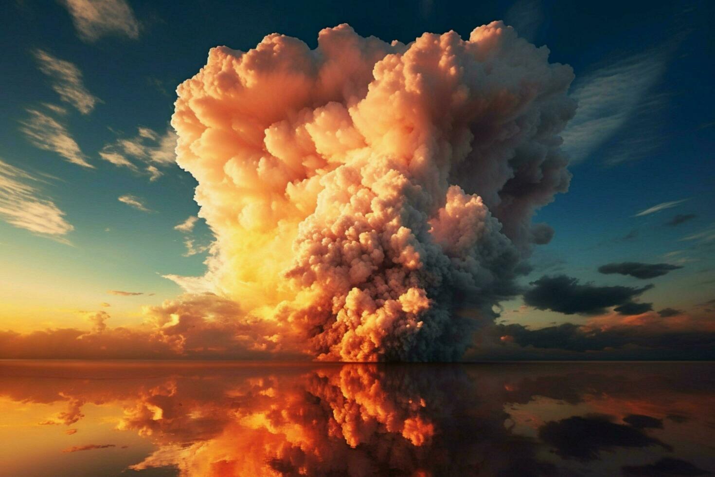 cloud sunset explosion photo