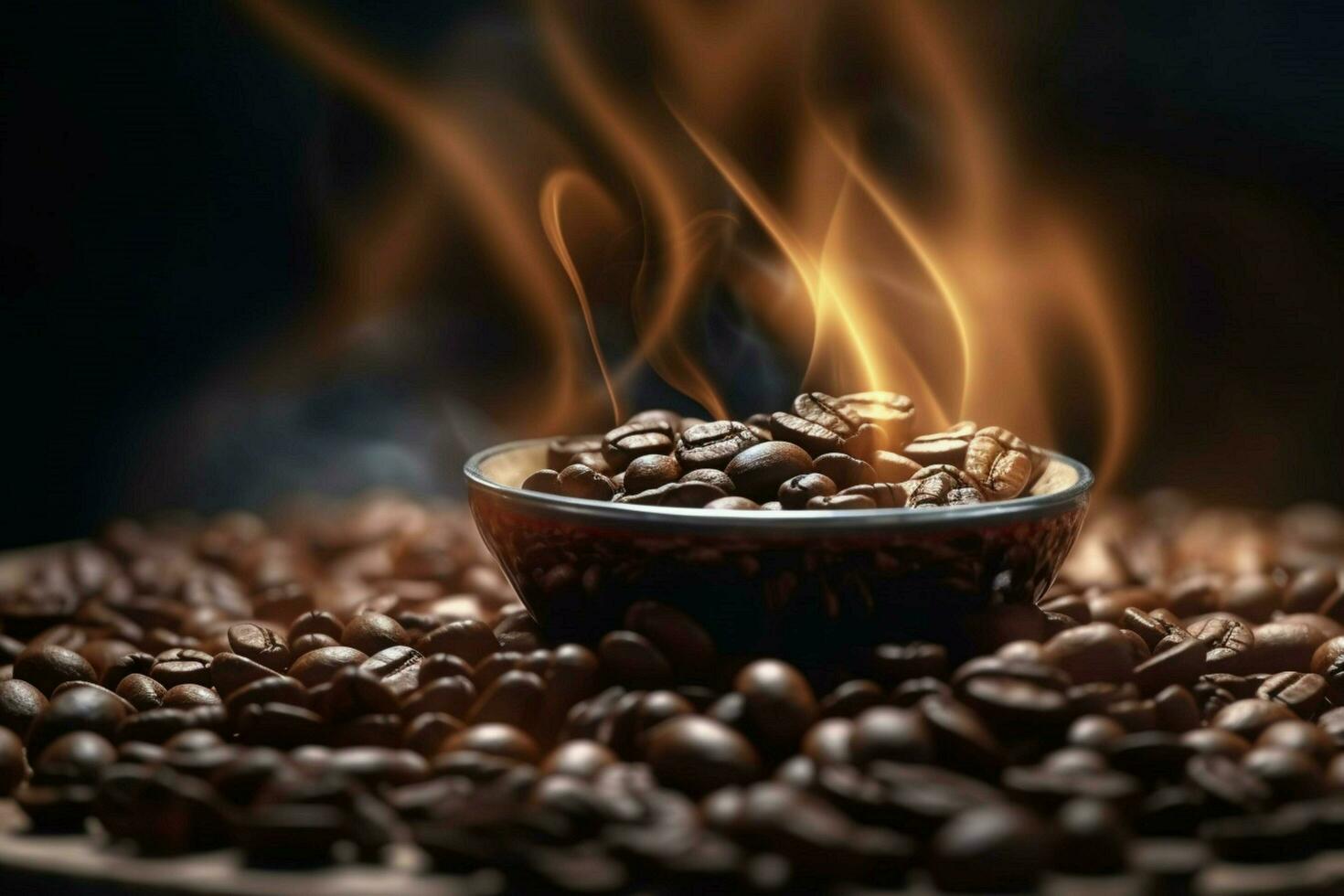 coffee beans roasted photo