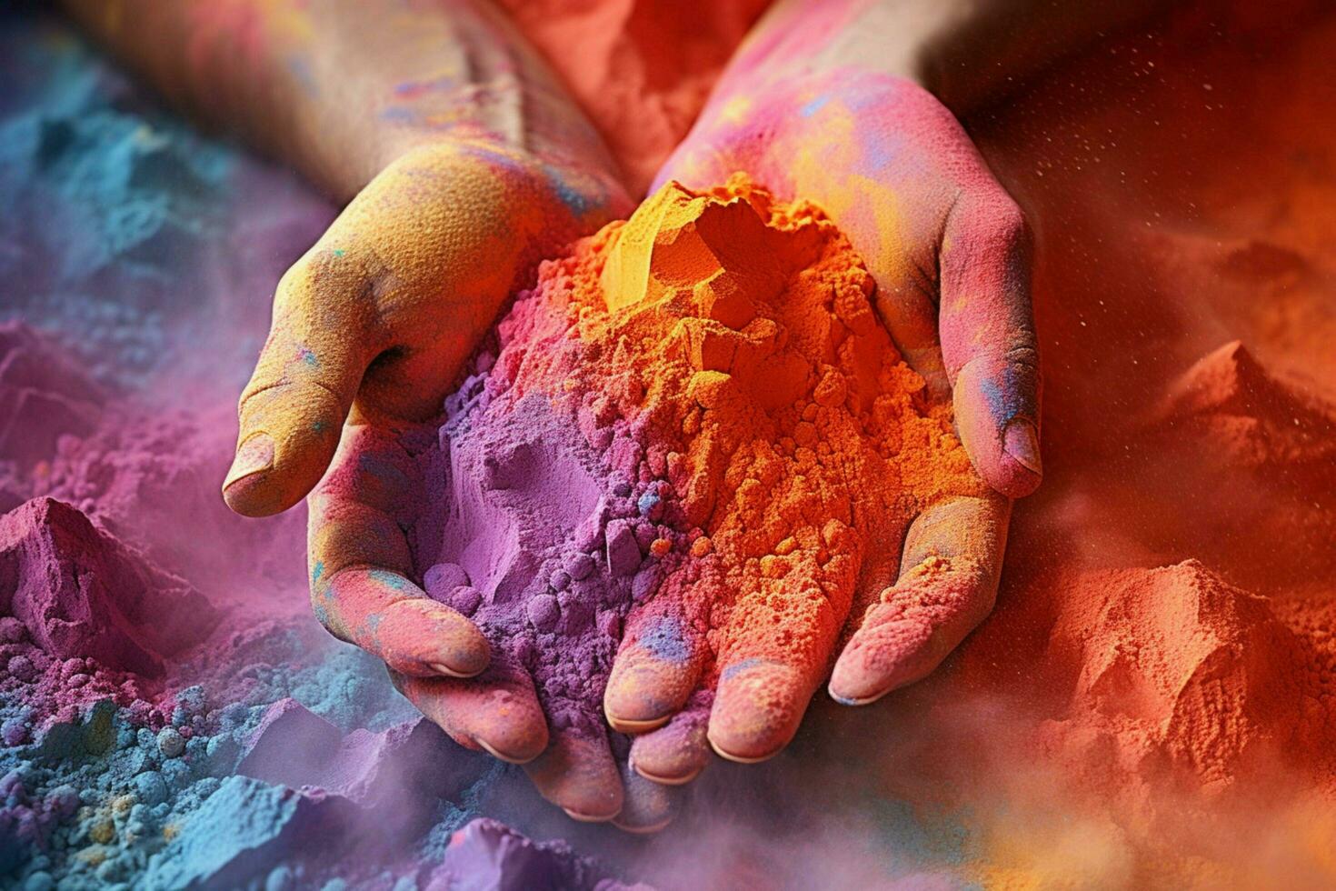 colorful powder image hd photo