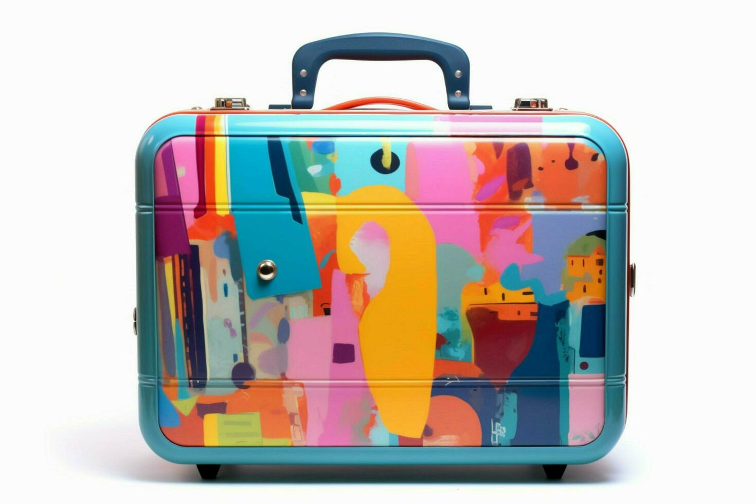 colorful travel suitcase photo