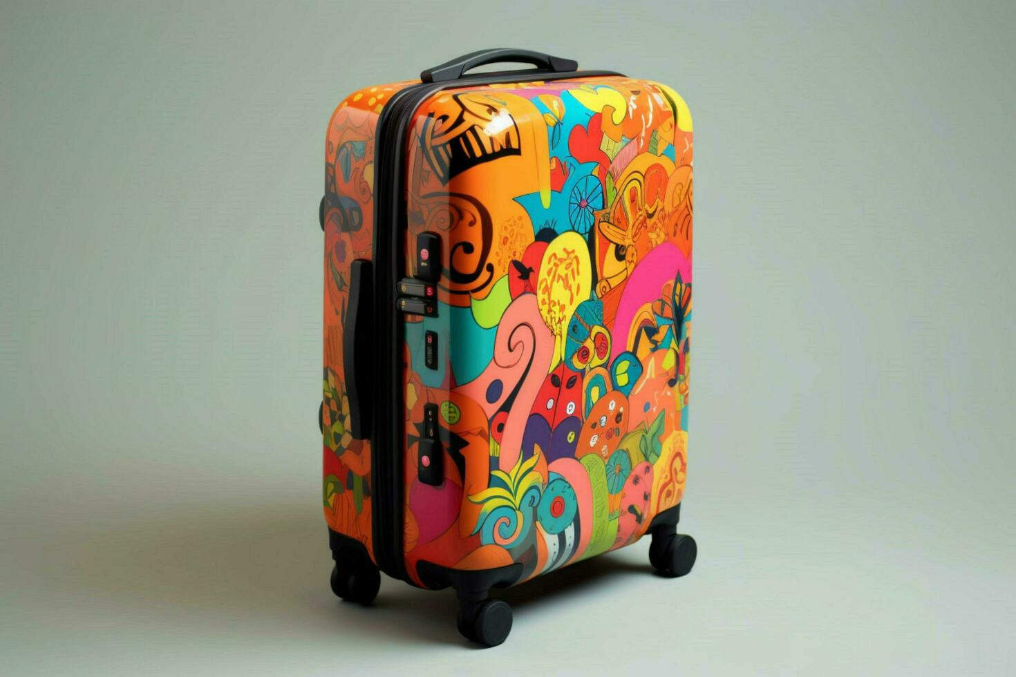 colorful travel suitcase photo