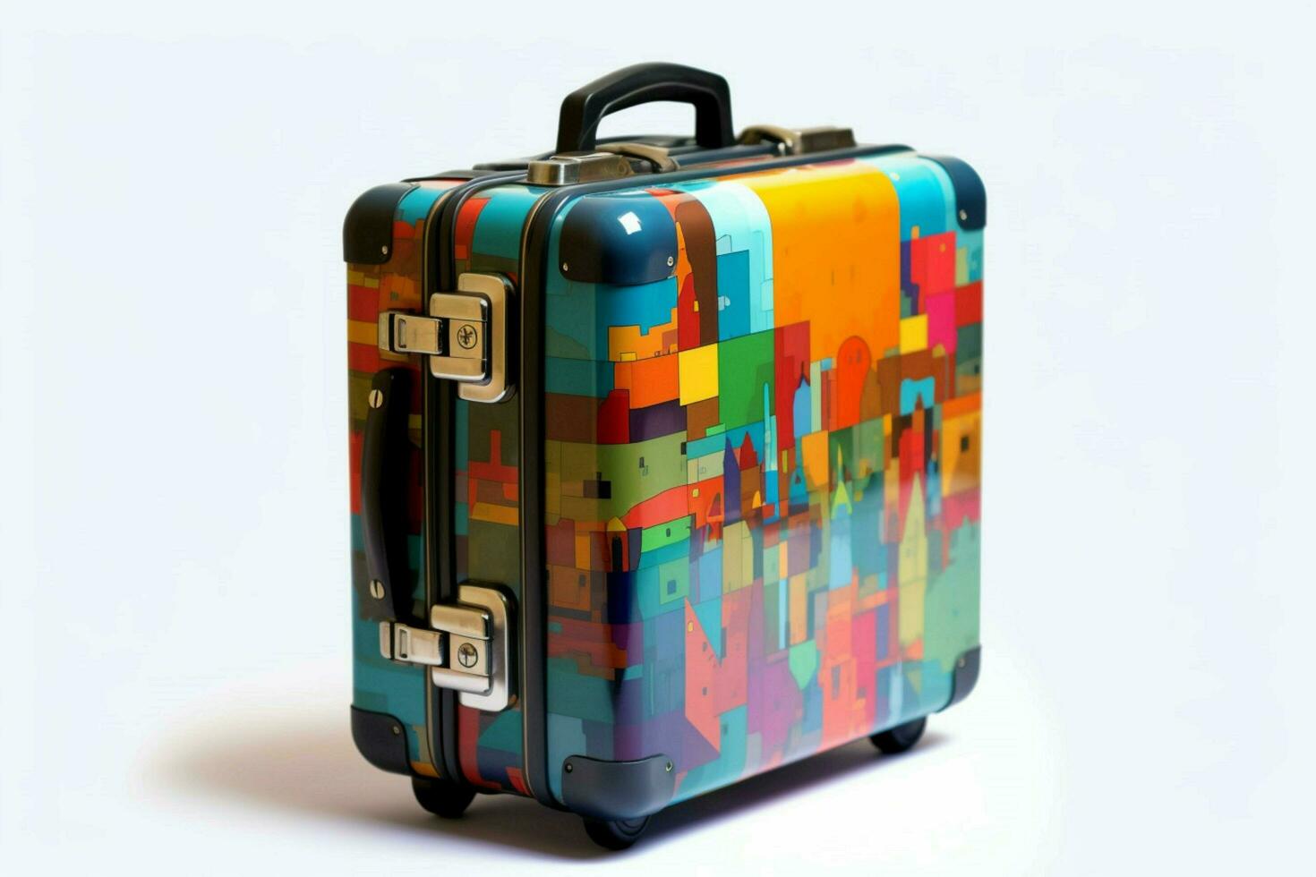 colorful travel suitcase photo